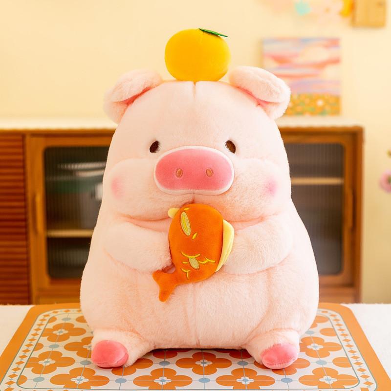 

Adorable Koi Fish Pig Plush Pillow Cute Large Piggy Stuffed Toy Children s Birthday Gift 35cm