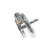 Stainless Steel CB Purity Device: Cat Paw Chastity Lock with Tube for Men