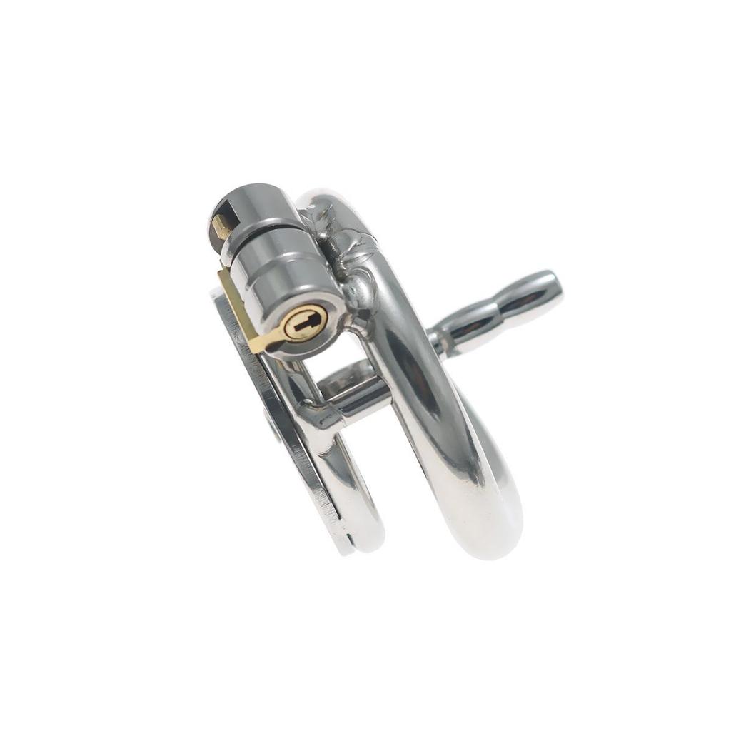 Stainless Steel CB Purity Device: Cat Paw Chastity Lock with Tube for Men