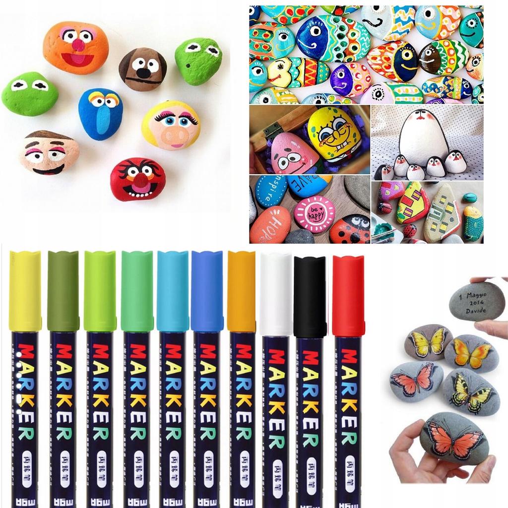 Marker akrylowy 1-2 mm żółty neon 3993 A'6