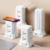 1PC European Standard Porous Tower Socket Dormitory Household with USB Desk Lamp Plug-in Board