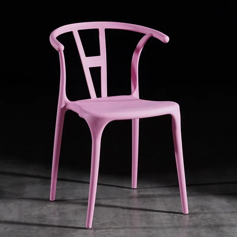 Plastic Designer Dining Chair Replica Bar Stool Arm Salon Wishbone Dining Room Chair Kitchen Dinette Chaises Home Furniture