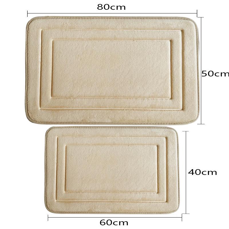 Tappetino Ingresso Bagno Antiscivolo Goffrato in Pile di Corallo