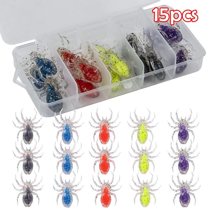 

Мягкая приманка из ТПЭ, плавающий биомиметический набор приманок-пауков