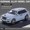New 1:32 Rolls Royce Cullinan SUV Alloy Luxy Car Model Diecast Metal Toy Vehicles Car Model Sound and Light Simulation Children Gift