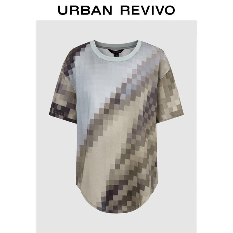 UR 2025 Women s Mosaic Print Cotton T-Shirt XS