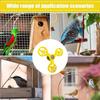 New Rotating Bird Interactive Cockatiel Conure ABS Spinner Wheel Budgie Parrot Parakeet Cage Accessories