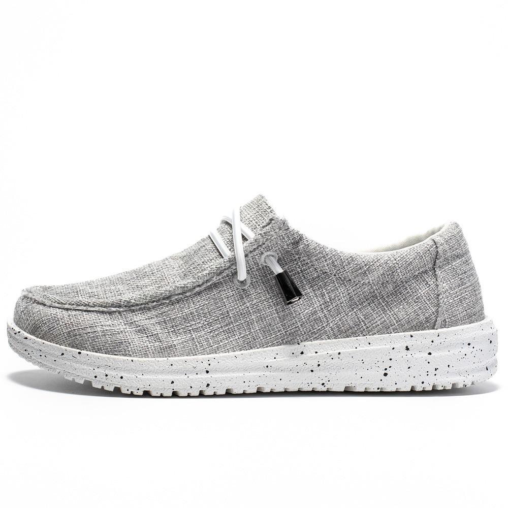 

Мужские стильные лоферы без шнуровки — ультра-удобные и противоскользящие кроссовки — идеально подходят для повседневных приключений на свежем воздухе 44 светло-серый