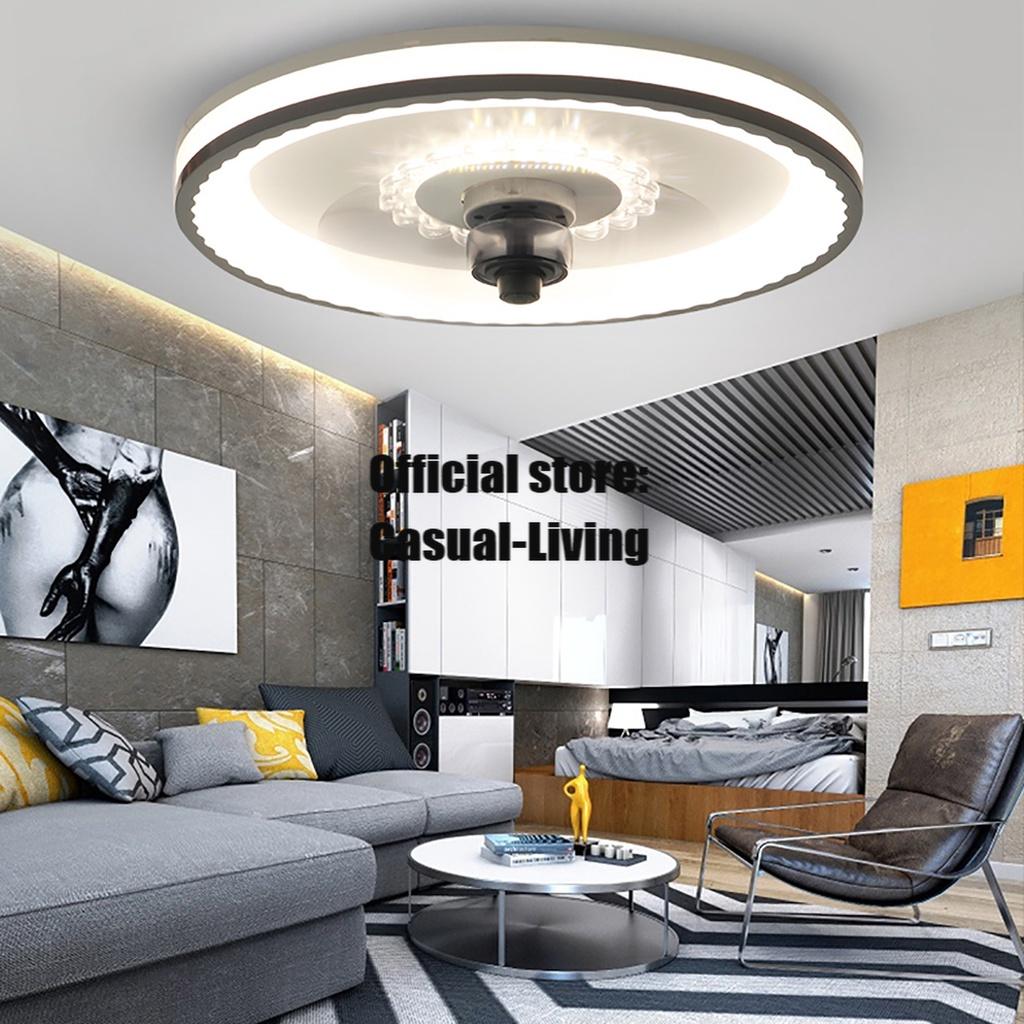 Dimmbarer 72-W-LED-Deckenventilator mit Fernbedienung, Ventilator mit Beleuchtung, einstellbare Windgeschwindigkeit, LED-Luftkühlerlampe