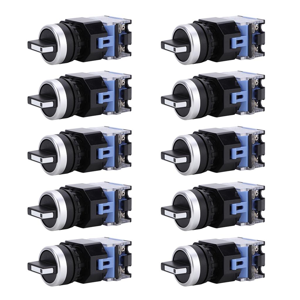 10pcs BEM38 20X 31 22mm 3 Position Self Locking Rotary Selector Switch