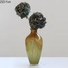 Gradient Colored Glass Vase Hydroponics Plant Pots Table Decoration Flowers Arrangement Floral Vases Room Aesthetic Decor