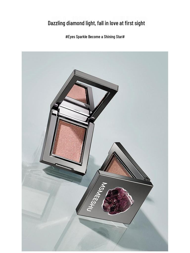Honey Bundle Rose Quartz Sparkling Diamond Eyeshadow: Multi-use Fine & Bold Glitter Highlighter In Earth Tones for a Radiant Look.