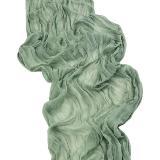 Tischläufer Faltenstoff Dekorative Tüll-Tischdecke Hochzeitsempfang Party Heimrestaurant Tischläufer