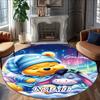 Personalized W-Winnie Round Chair Office Rug - Perfect for Mat, Office Chair & More - Ideal Gift for Birthdays and Holidays