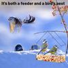 Suction Cup Bird Feeder Outside Hanging Acrylic Bird Feeder With Suction Cup Suitable For Outdoor Garden Backyard Wildlife Use
