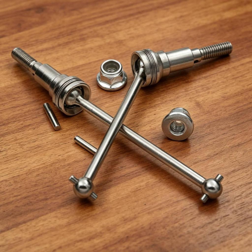 Replacement Drive Shaft Pair Machined Metal CVD Set Ball Joints
