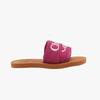 Chloe C20136 49l Woody Logo Flat Mule Slippers