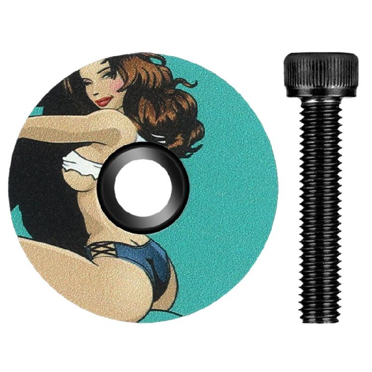 Copritappa Superiore Professionale per Manubrio Bici Tappo per Attacco Manubrio per Forcella da 28,6 mm per Tubo Sterzo Anteriore