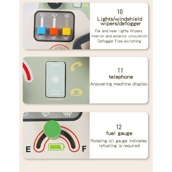 Early Education Children Steering Wheel Busy Board Educational Baby Learning Toys Montessori Table Games