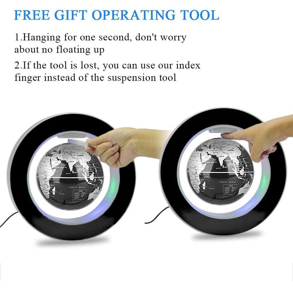 Magnetische Levitation Schwebender Globus Lampe Rotierende LED Erde Nachtlicht Modern Schreibtisch Nachttisch Dekor Home Office Umgebungslicht