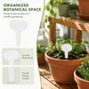 100pcs 5x7cm Plant Labels White Garden Labels Durable T-Shape Tags  Indoor Gardening