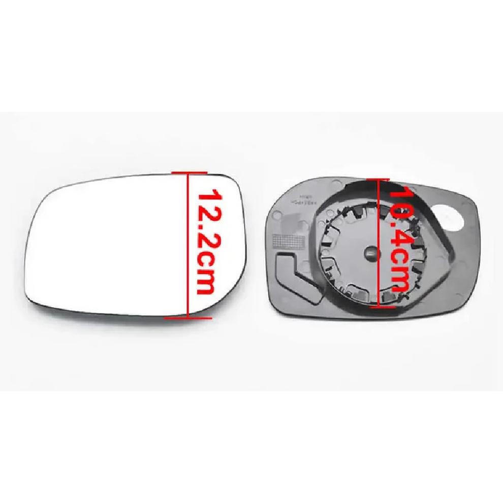 For Toyota Yaris 2008 2009 - 2014 Replace Rearview Mirror Glass Outside Rear View Mirror White Lens Without Heating