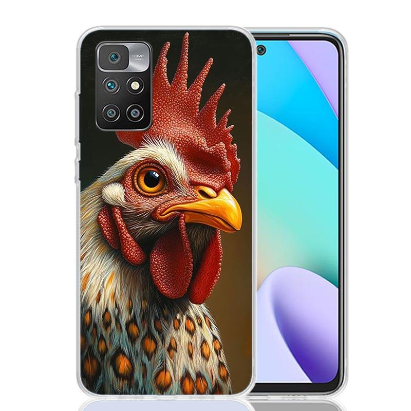 Chicken Hen Rooster For Xiaomi Redmi 13C 13 12C 12 14C Phone Case 10 10A 10C 9 9A 9C 9T 8A 8 7A 7 6A 6 Pro K70 K60 K40 K20 S2 10