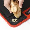1pc Double Sided Cutting Board With Measurements for Kitchen Use , Double Sided, Made of Aluminum And Ceramic Strips, Food-Grade, Non Slip,