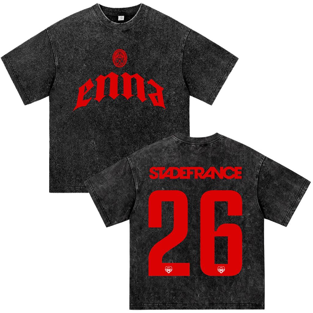 Raper PLK Enna 2026 Tour POLAK 92 Vintage Spierane Koszulki Męskie Damskie Ubrania Moda Krótki Rękaw Oversize Koszulki Streetwear