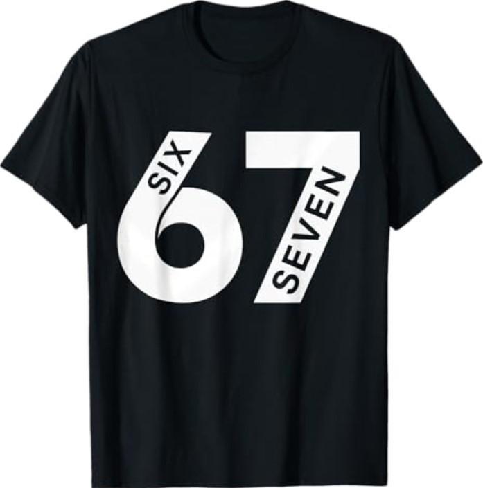 Six Seven Gen Alpha Meme Trendy Casual T-Shirt S разноцветный