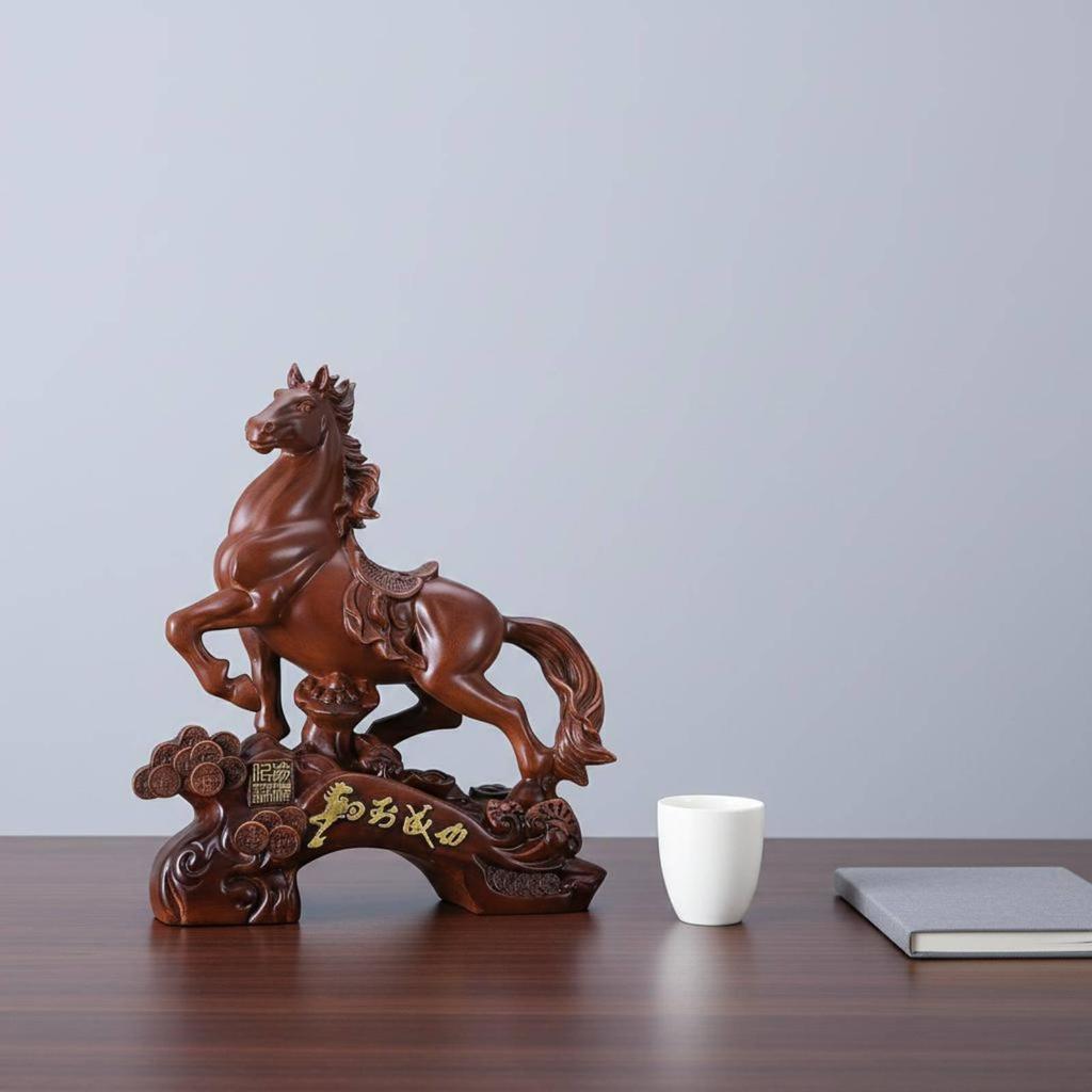Success Horse Figurine Meticulous Craftsmanship Feng Shui Ornament