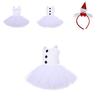 Snow Treasure Princess Girl's Ice And Snow Dance Skirt Christmas Snowman Costume