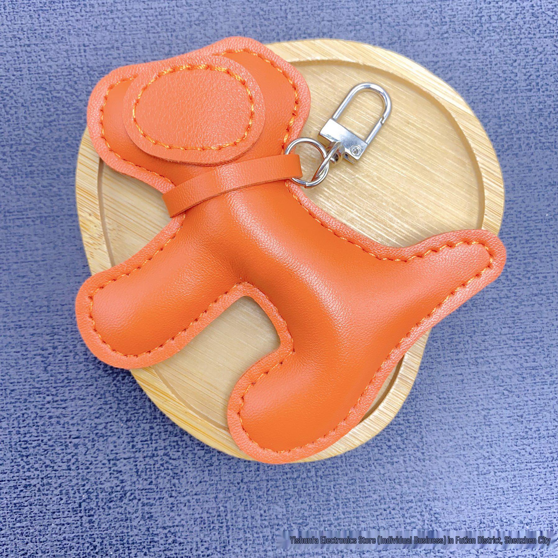Multi-Color Creative Puppy Faux Leather Keychain Pendant
