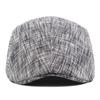 Hat Men's and Women's Autumn Stripes Contrasting Color Cap Cotton Short Brim Beret Hot-selling Forward Hat