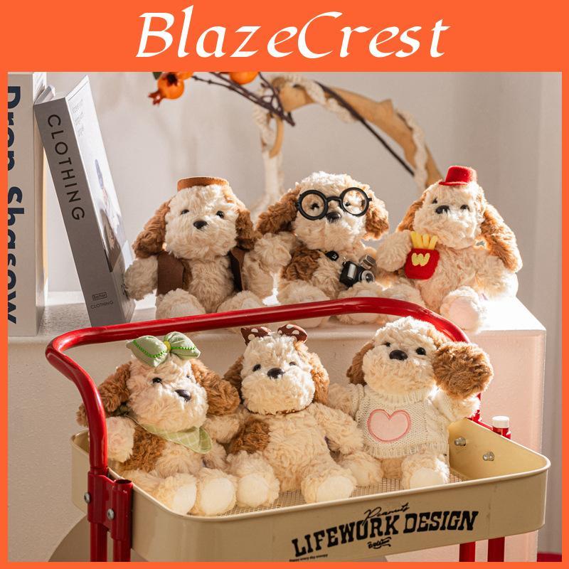 Peluche Cane Carino con Tessuto a Pelo Corto per Decorazione Stanza Bambini