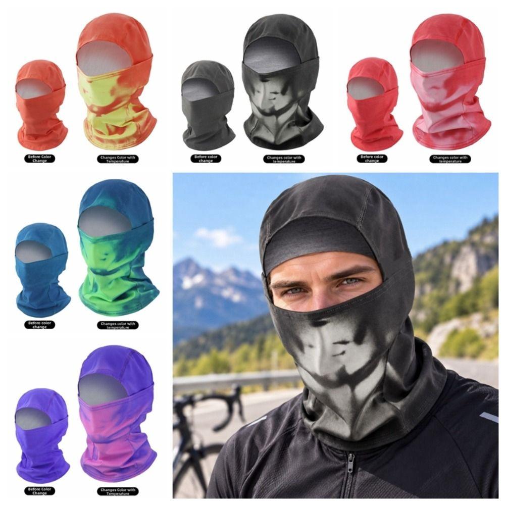 Wärmereaktive Winter- Sturmhaube Maske Vollabdeckung Temperatursensitive Kapuze Tägliches Pendeln