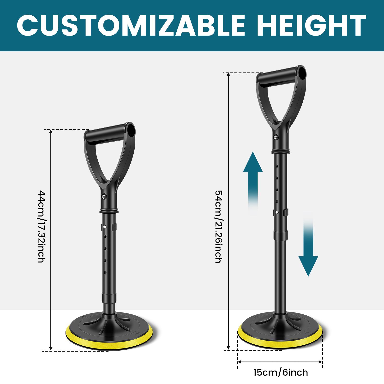

1PCS Mobility Aids Tool Adjustable Standing Aid Standing Assist Devices for Elderly Help Seniors Get Up from Floor or Ground чёрный
