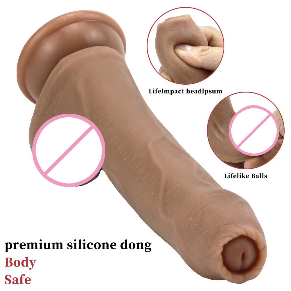 Tekutý silikon Odkryté žaludy Předkožka Falešně měkký penis pro sexuální požitek Ženský masturbátor pro orgasmus Produkt pro dospělé