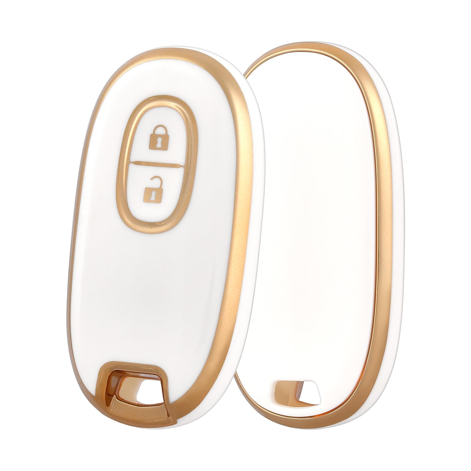 

ПОЕХАЛИ Чехол для ключей Suzuki, Совместим с Wagon R, Hustler, Lapin, Lukes, Solio, белый