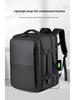 Men's Water-Resistant Business Travel Multifunctional Backpack