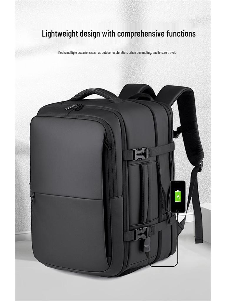 Men's Water-Resistant Business Travel Multifunctional Backpack