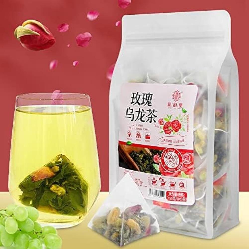 Chinese Rose Oolong Tea Loose Leaf Herbal Substitute Tea (150g,3gx50pack)