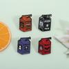 Halloween Scary Drink Enamel Pins Ghost Coffee Punmpkin Latte Bat Milk Spider Tea Brooches Lapel Badge Jewelry Gifts for Friends