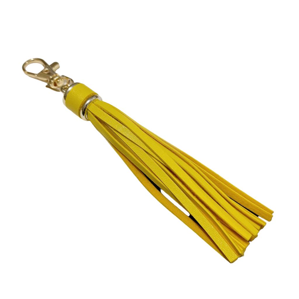 Buntes Taschenzubehör mit Quasten, auffälliges Schlüsselanhänger-Ornament aus PU-Leder, geeignet für verschiedene Taschenstile