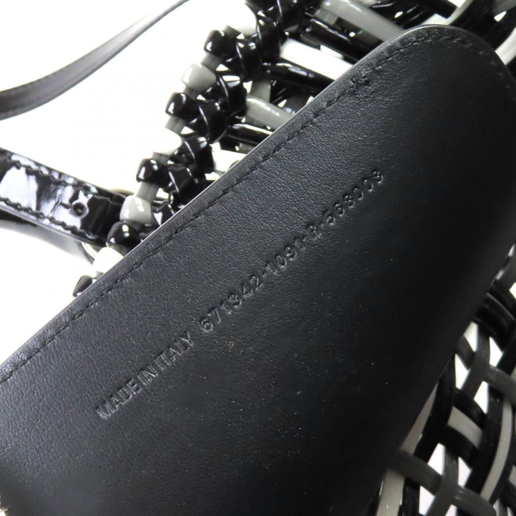 Excellent BALENCIAGA Shoulder Bag Bistro Basket Bag XS 2WAY Handbag Enamel Women 671342 Used