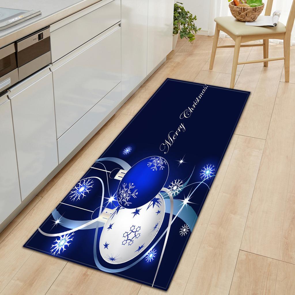 Christmas Household Bathroom Absorbent Non-Slip Mat Living Room Kitchen Sand Carpet Doormat Long Floor Mat