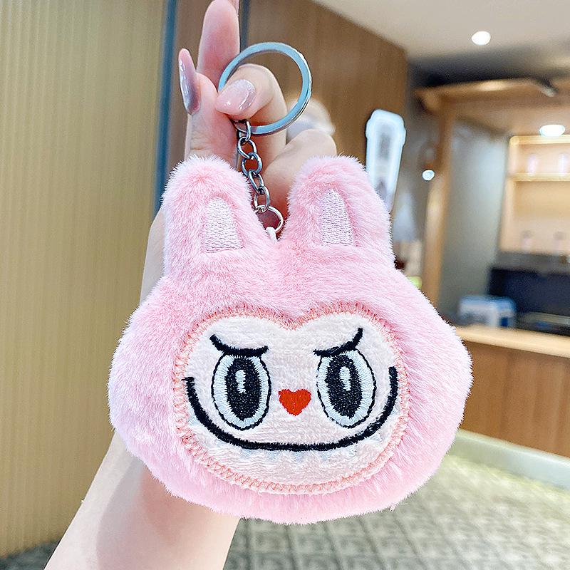 LABUBU Tlukot Srdce Makronka Slepá Krabička Klíčenka - POPMART Bubble Mart Série Vinylová a Plyšová Panenka