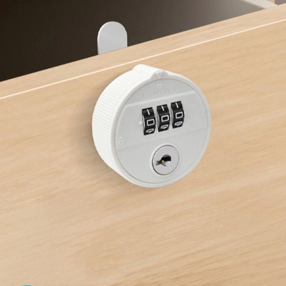 Durable Combination Lock 3 Digital Code Cabinet Lock Security Password Lock Office Locker
