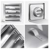 Stainless Steel Air Vent Duct Grill Air Outlet Square Vent Extractors Ventilation Cover Vent Exhaust Hood Outlet