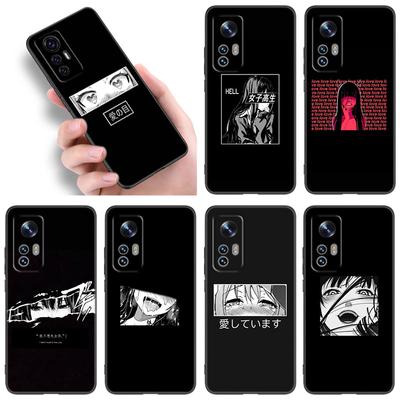 Sad LEWD Japanese Phone Case For Xiaomi Mi A2 8 9 SE Note 10 10T 11 12 Lite 9T 11T 12S 12T Pro A3 6X 12X Soft TPU Black Cover
